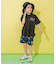 水陸両用総柄アクティブパンツ_UVカット_撥水加工 4分丈