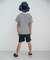 【ジュニア対応】水陸両用アクティブパンツ_UVカット_撥水加工 4分丈
