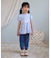 ひんやり後ろリボン/7days Style pants_接触冷感  8分丈