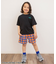 イロイロ柄ハーフパンツ  4分丈
