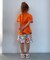 イロイロ柄ハーフパンツ  4分丈