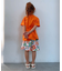 イロイロ柄ハーフパンツ  4分丈