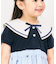 tiny bearセーラー衿ドッキングワンピース