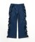 サイドフリルストレート/7days Style pants  10分丈