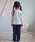 サイドフリルストレート/7days Style pants  10分丈