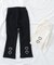 後ろハートフレア/7days Style pants  10分丈