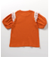 肩フリルフラワーモチーフTシャツ