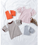 肩フリルフラワーモチーフTシャツ