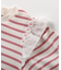 肩フリルフラワーモチーフTシャツ