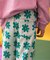 I'm Jelly！総柄ジャガードフレアパンツ  10分丈