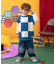 I'm Jelly！フラワーパッチタックパンツ  10分丈