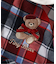 tiny bear ストライプ＆チェックボディースーツ