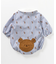 tiny bear ストライプ＆チェックボディースーツ