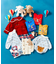tiny bear ストライプ＆チェックボディースーツ