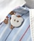 tiny bear ストライプ＆パッチワークシャツ