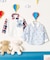 tiny bear ストライプ＆パッチワークシャツ