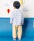 tiny bear モチーフ付きパンツ  10分丈