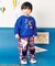 tiny bear モチーフ付きパンツ  10分丈
