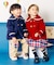 tiny bear ストライプ＆チェックワンピース