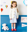tiny bear ストライプ＆チェックワンピース
