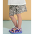 水陸両用総柄アクティブパンツ  4分丈