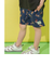 水陸両用総柄アクティブパンツ  4分丈