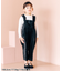 ベロアフリルサロペット  9分丈
