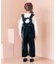 ベロアフリルサロペット  9分丈