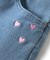 ハート刺繍スリムきゅんパンツ  10分丈