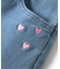 ハート刺繍スリムきゅんパンツ  10分丈