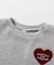 ワッフルペプラムハートモチーフTシャツ