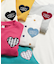 ワッフルペプラムハートモチーフTシャツ