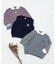 ニットベスト＆ボーダー衿Tシャツセット