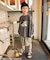 ルーズカーゴハーフパンツ(セットアップ可)  6分丈