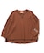 配色ステッチビッグシルエットワッフルTシャツ
