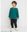 配色ステッチビッグシルエットワッフルTシャツ