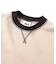 配色ステッチビッグシルエットワッフルTシャツ