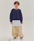 【WEB限定】 シャツレイヤード風トレーナー