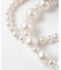 リボン付きパールブレスレット
