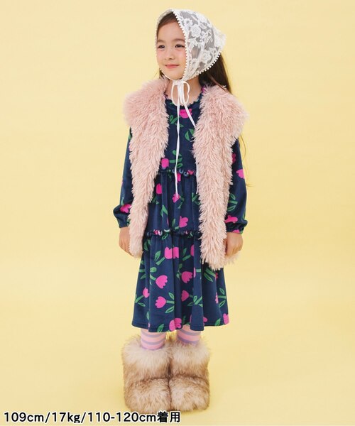 限定価格✴︎ラグジュアリーな極上のファー★エンバ　フォックスファーロングジレ &mall（アンドモール）三井ショッピングパーク公式通販