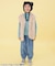 WEB限定  ボーダーリブロンT