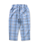 【リンク】フロントボタンチェックパンツ  10分丈