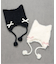 ねこちゃん耳当て付きキャップ