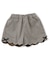 【リンク】サイドリボンスカラップショートパンツ  ショート丈