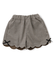 【リンク】サイドリボンスカラップショートパンツ  ショート丈