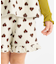 ハート・フラワージャガードビスチェ＆フリルショートパンツセット  ショート丈