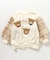 tiny bear 袖ボアチェックトレーナー