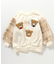tiny bear 袖ボアチェックトレーナー