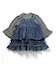 2Pセットデニムフリルワンピース