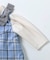 【リンク】肩リボンチェックカバーオール